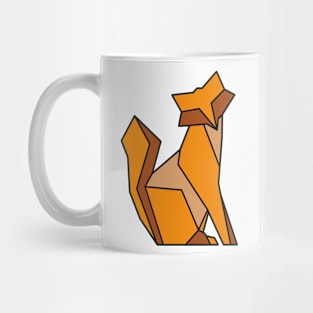 colorful fox-origami style Mug